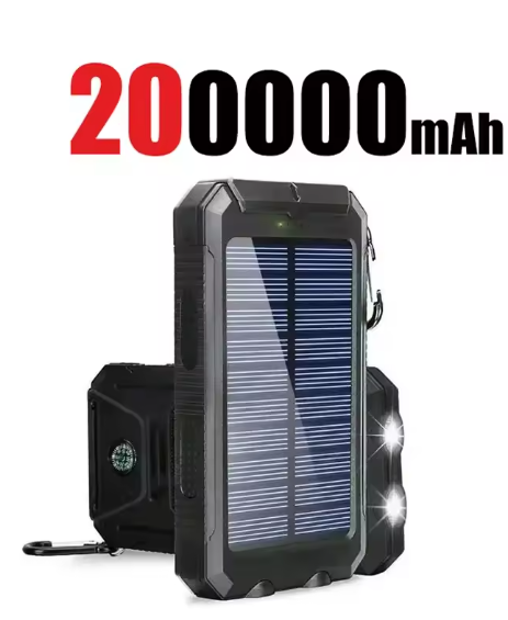 200000mAh Solar Power Bank Portable