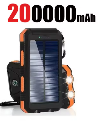 200000mAh Solar Power Bank Portable
